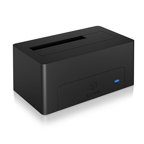 Icy Box (IB-1121-C31) Single Bay Docking Station, 2.5″/3.5″ SATA, USB 3.1 Gen2 Type-C, HotSwap