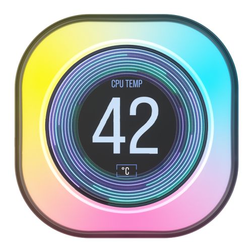 Corsair iCUE LINK CPU Cooler LCD Display Upgrade Kit, White, Customisable 2.1″ IPS LCD Screen, 24 RGB LED Ring *For Corsair iCUE LINK RGB CPU Coolers Only*